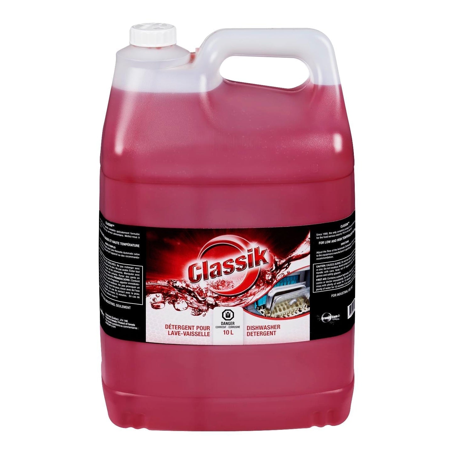 Classik - Auto Dish Det Red 10Lt - Canadian Distribution