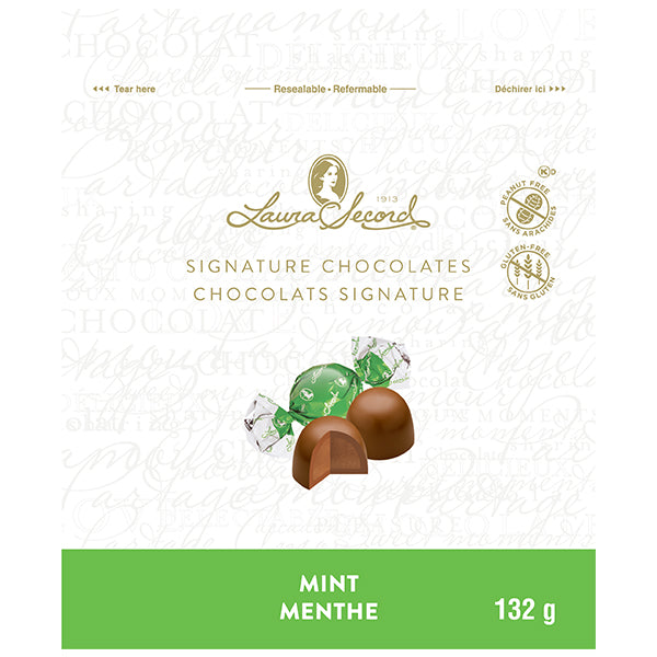 LAURA SECORD - TRUFFLES MINT CHOCOLATE SIGNATURE STAND-UP BAGS 12x132 GR