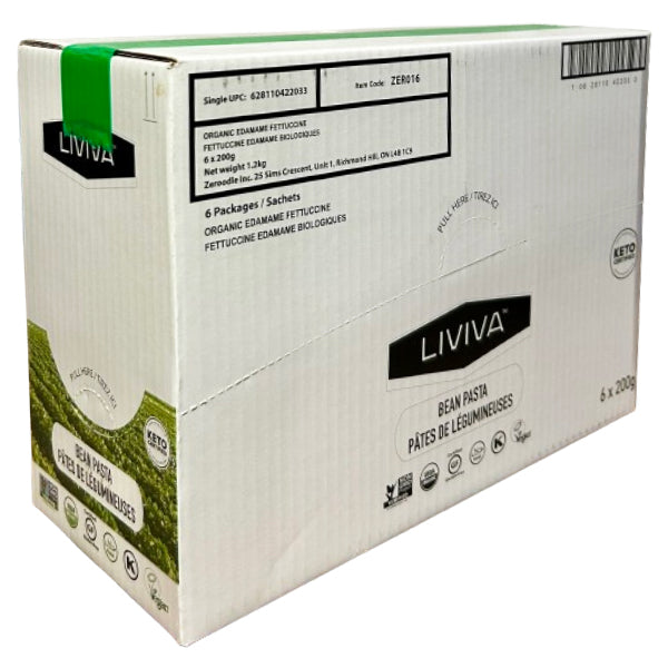 ZEROODLE - FETTUCCINE ORG EDAMAME 6x200 G