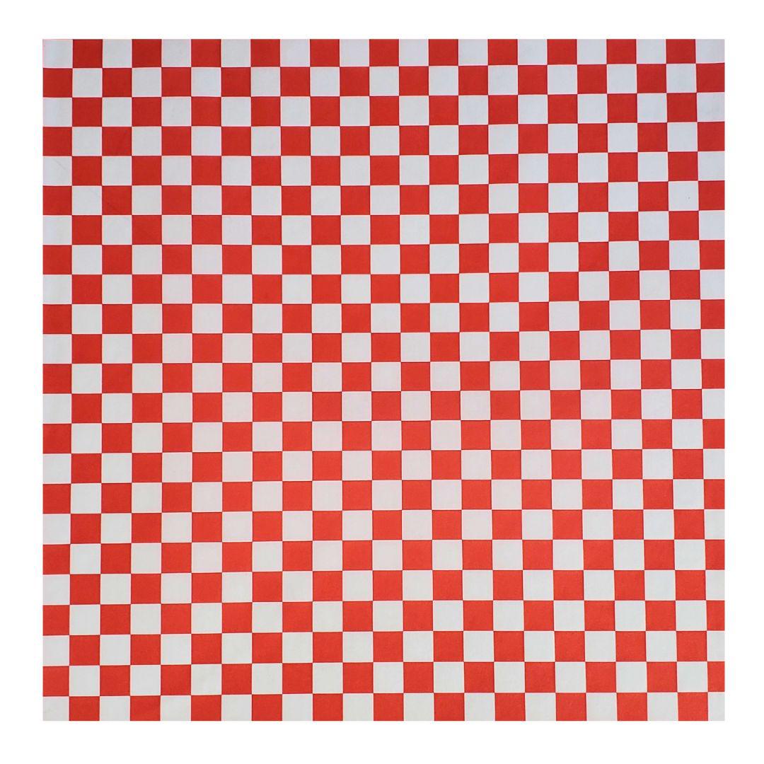 Value+ - Checkered Sheets - Red - 14"x14"