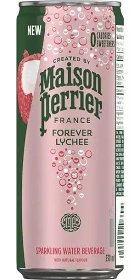 Maison Perrier Forever Lychee, Sparkling Water Beverage, 24 x 330ml