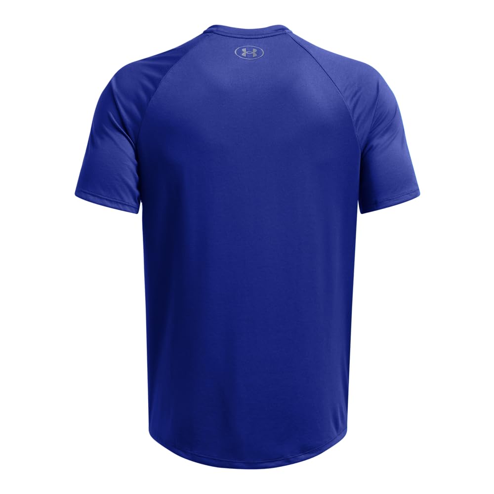 Under Armour mens Tech 2.0 Short-Sleeve T-Shirt , Royal (400)/Graphite , Large