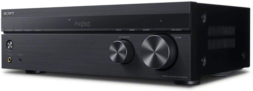 Sony STRDH190 2-ch Stereo Receiver with Phono Inputs and Bluetooth Audio Component, Black Sony