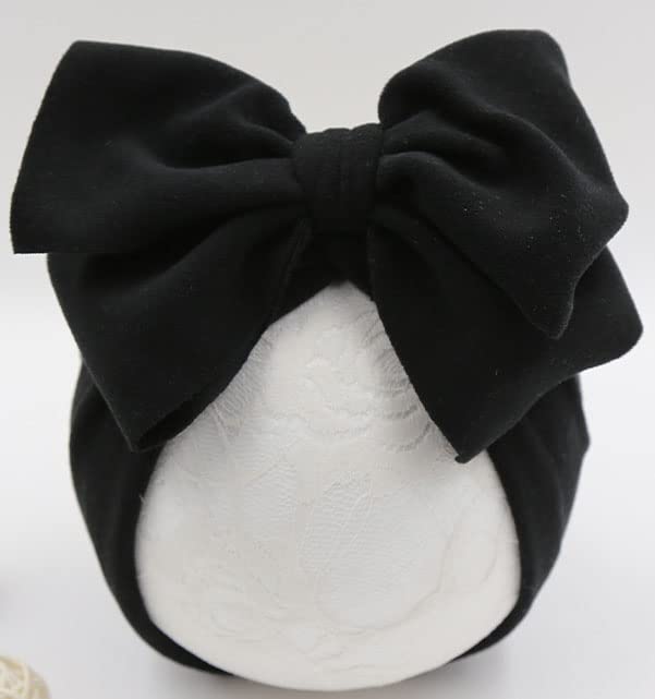DRESHOW BQUBO 5 PCS Baby Cotton Hats Big Bow Knotted Headwrap Turban Baby Infant Beanie Baby Girl Soft Cute Toddler Cap for Winter 🍁 All In One Marketplace Canada