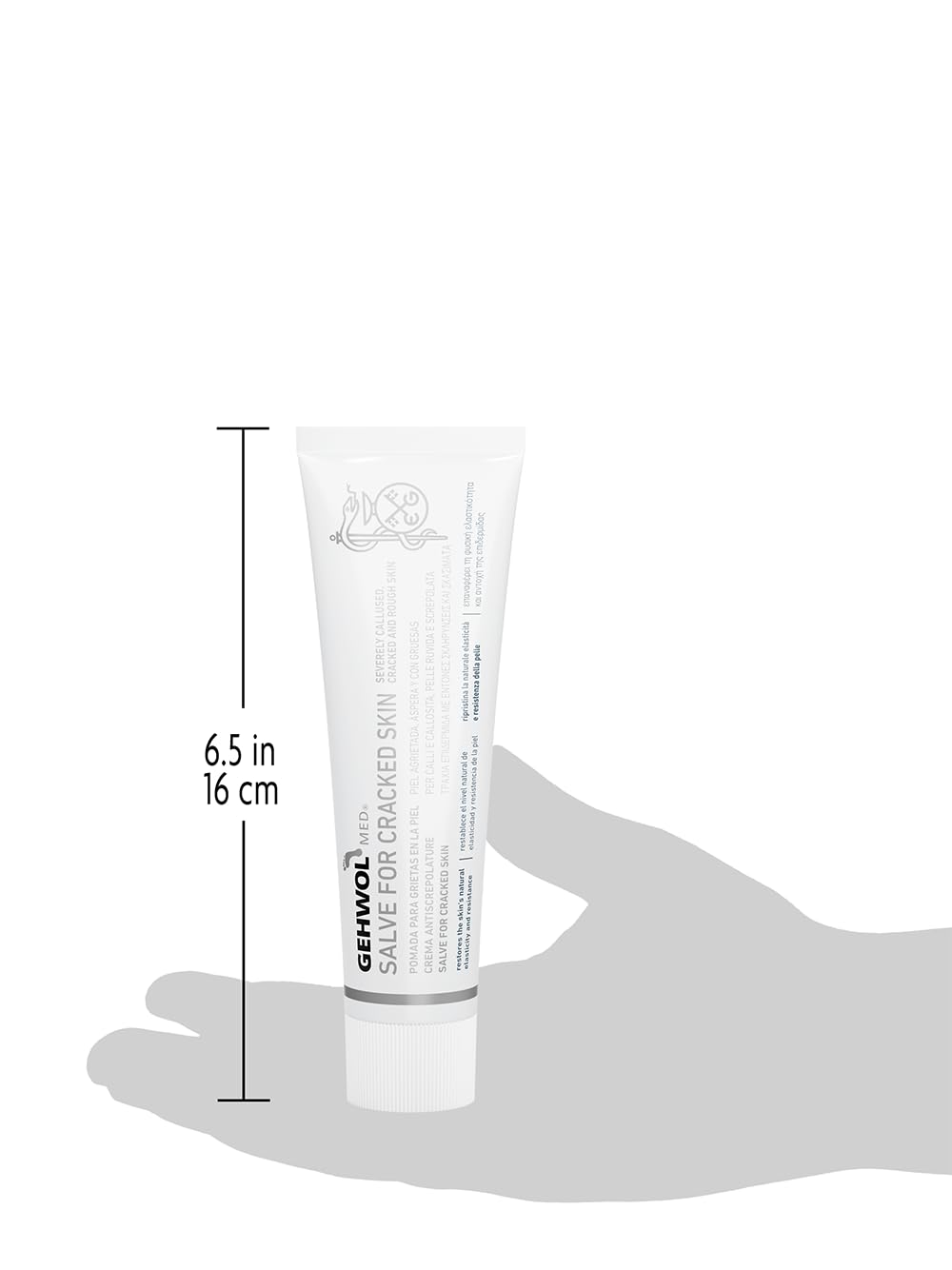 Gehwol Med Salve for Cracked Skin, 75 ml., transparent