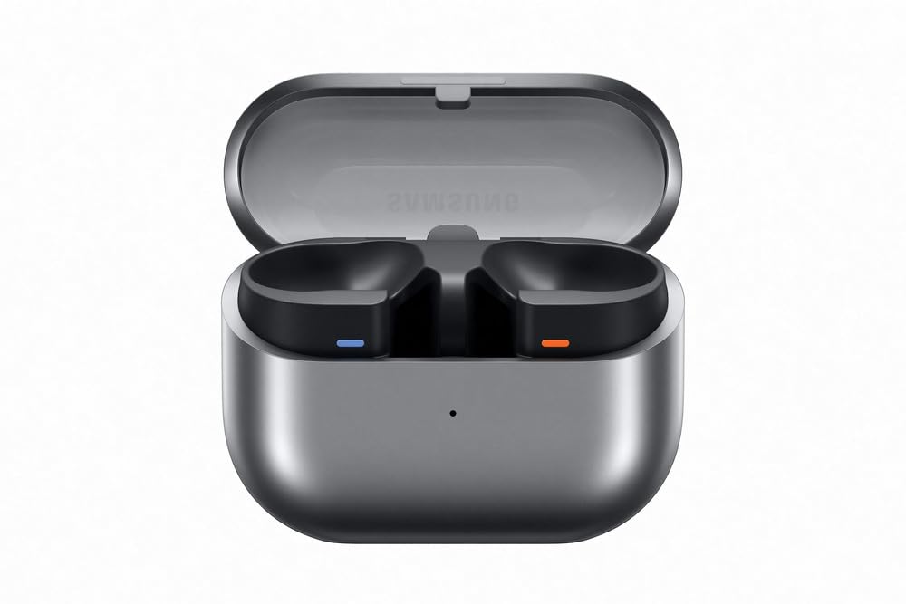 Samsung Galaxy Buds3Pro, Wireless Bluetooth Earbuds with Adaptive Noise Control, Sweat and Water Resistance, AI translator, Hi-Fi Sound, 360 Audio – Silver (CAD Version & Warranty) Samsung