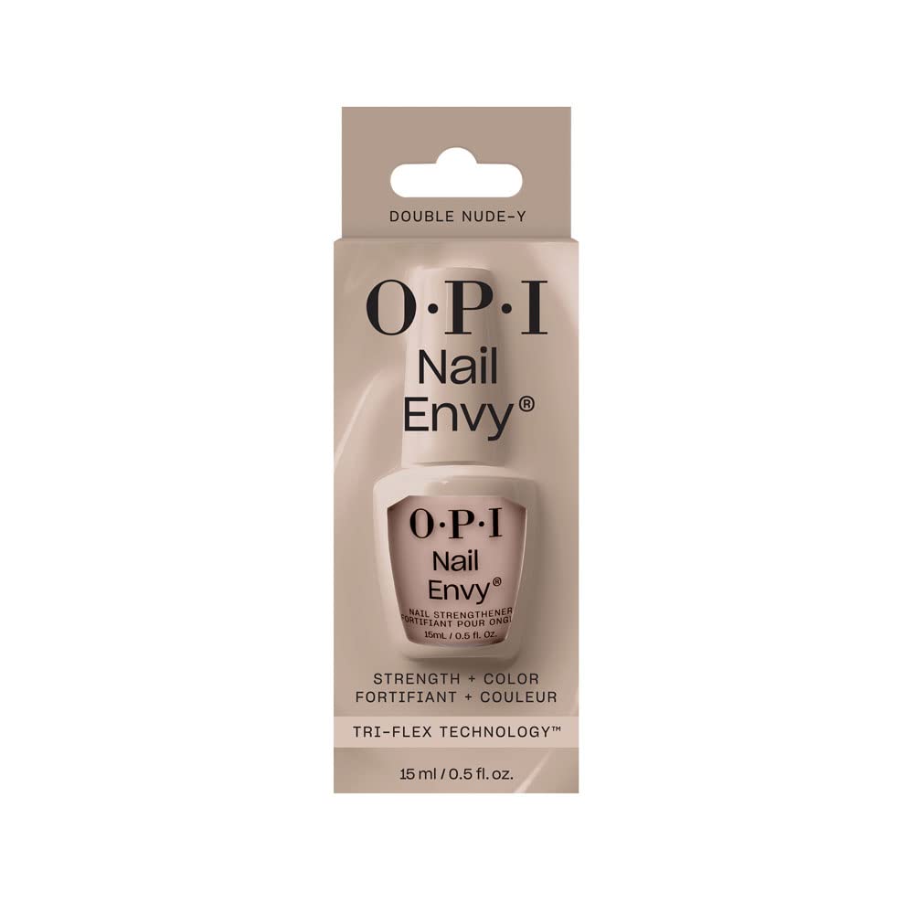 OPI Nail Envy Strengthener Double Nude-y | Sheer Soft Neutral Crème Strengthening Nail Polish Treatment | Strengthen Weak & Thin Nails 🍁 All In One Marketplace Canada