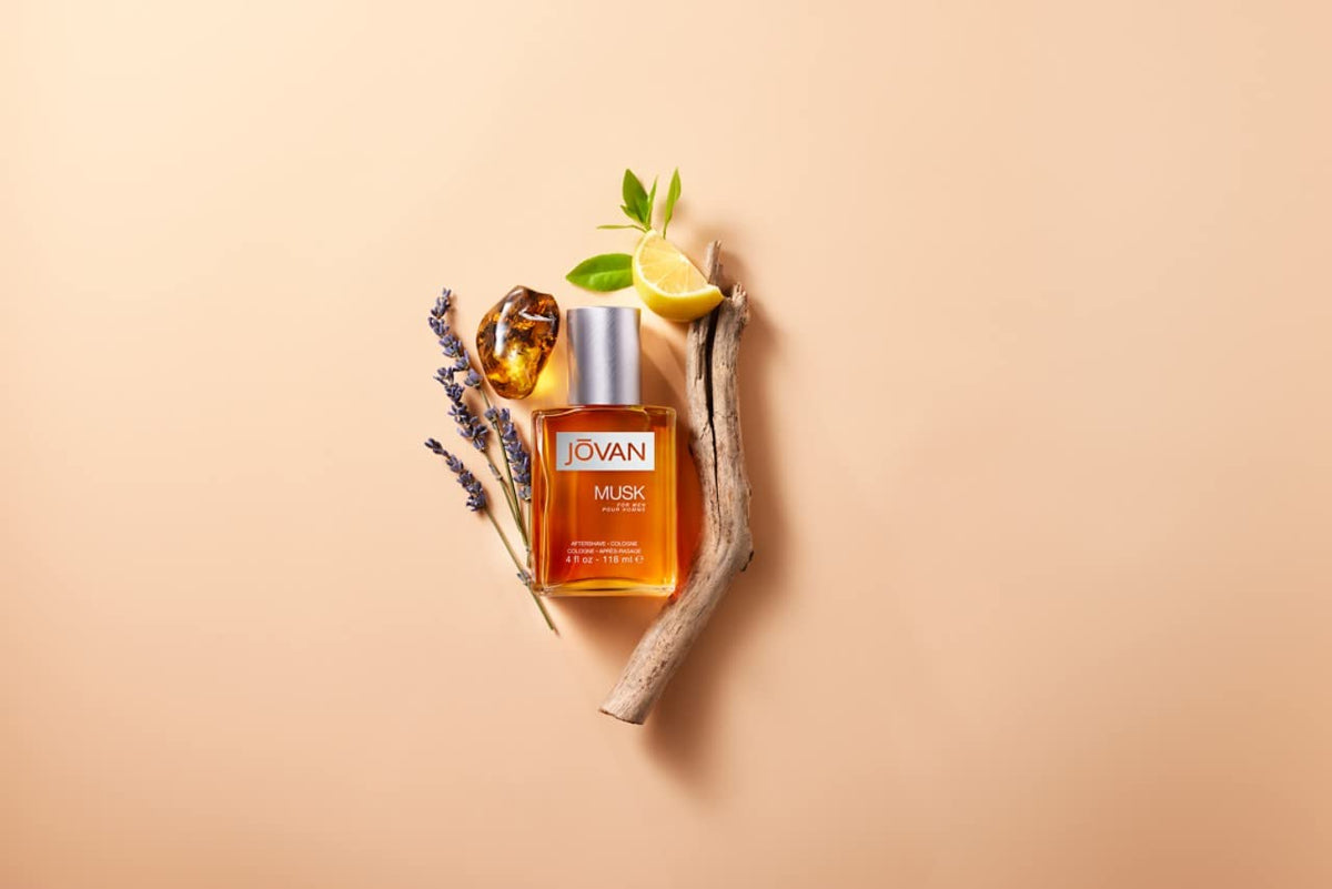 Jovan Aftershave, Musk for Men - Notes of Neroli, Amber, and Musk
