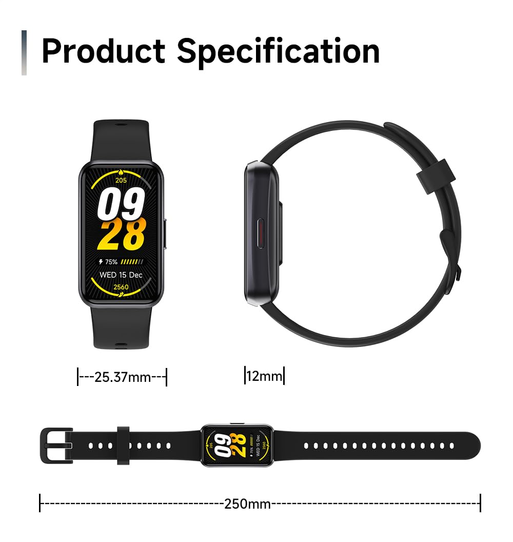 USMECBL Fitness Tracker, Blood Oxygen Heart Rate Sleep 24/7 Health Monitor/Calorie Steps Counter Pedometer Activity Smart watchs/Notifications for Android/iOS Men Women - Available at All In One Marketplace Canada