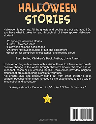 Halloween Stories Bundle (5 Books in 1): Spooky Halloween Stories for Kids, Funny Jokes, and Halloween Coloring Book