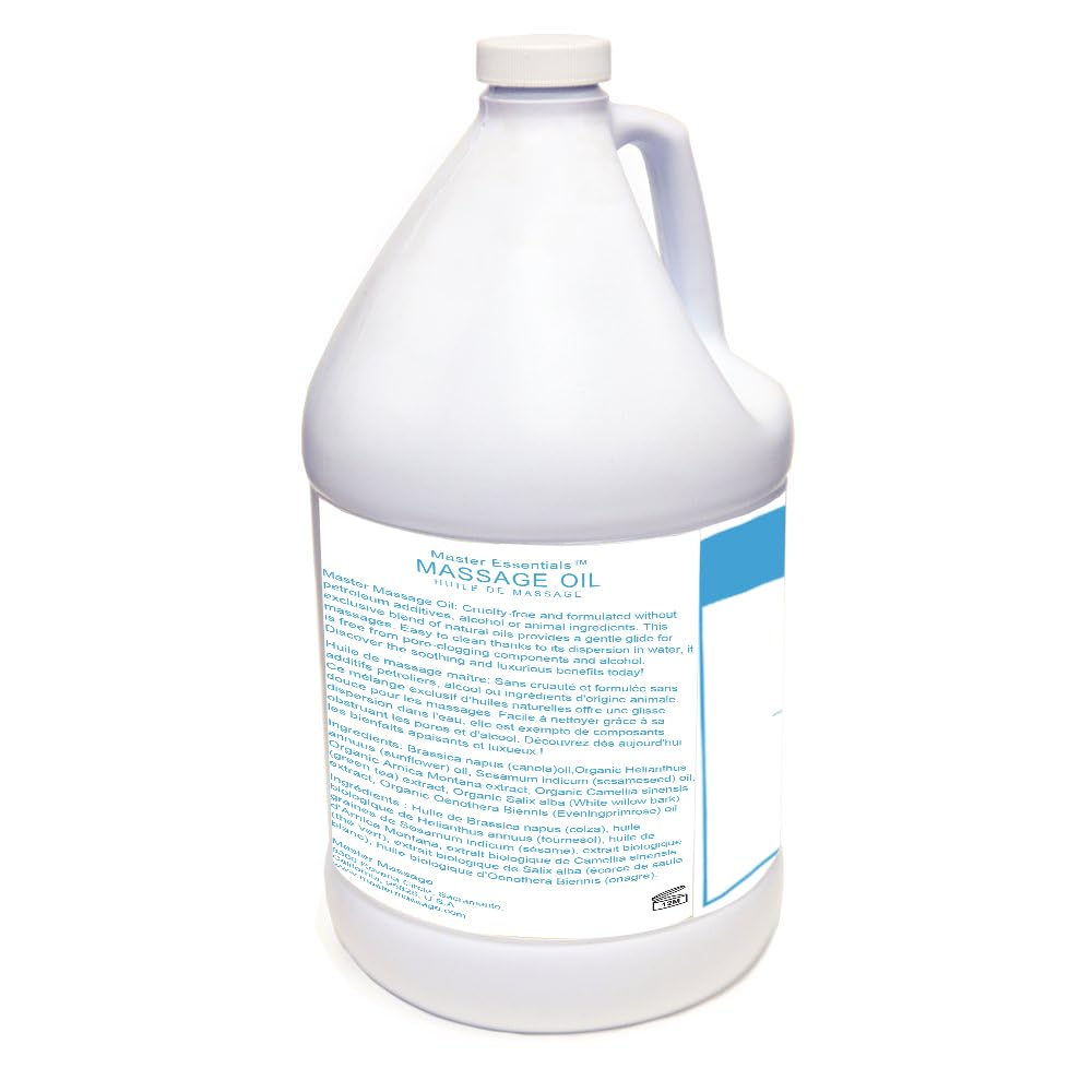 Master Massage Unscented Superior Grade Massage Oil in 1 Gallon Bottles Master Massage Equipment