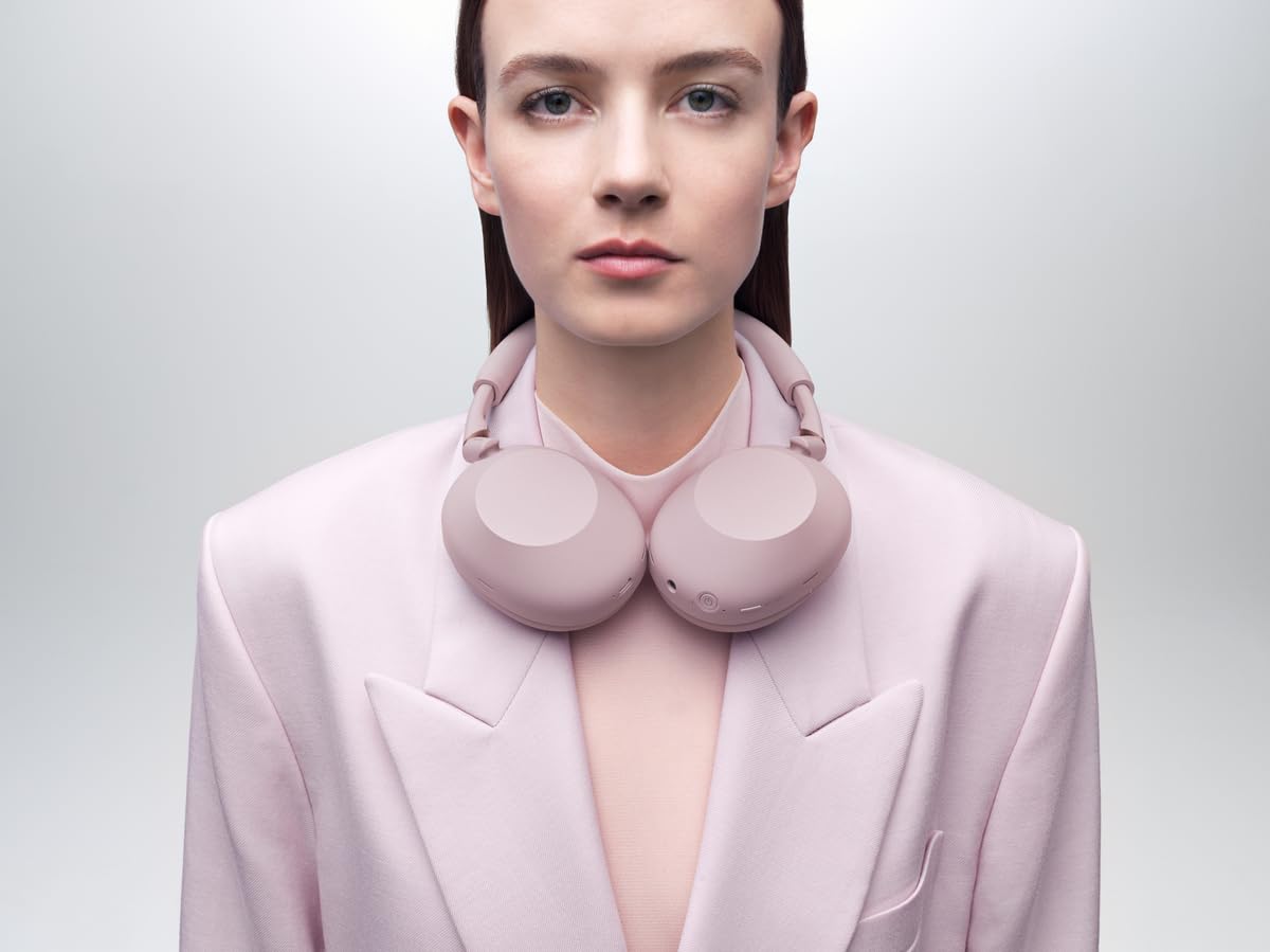Sony WH-1000XM6 The Best Wireless Noise Canceling Headphones, HD NC Processor QN3, 12 Microphones, Adaptive NC Optimizer, Mastered by Engineers, Studio-Quality, 30-Hour Battery, Sand Pink Sony