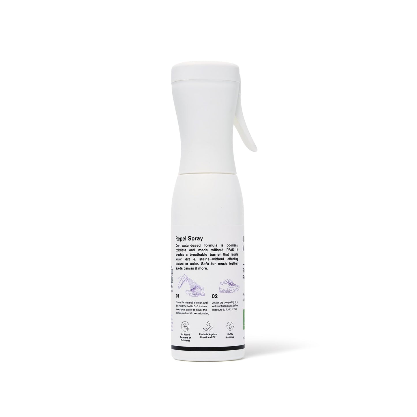 Jason Markk Shoe Protector Repel Spray, Water & Stain Repellent for Shoe and Sneaker Care, Non-Aerosol Footwear Protector Spray, Safe for Leather, Suede, Nubuck, Cotton, Knits, 5.4oz