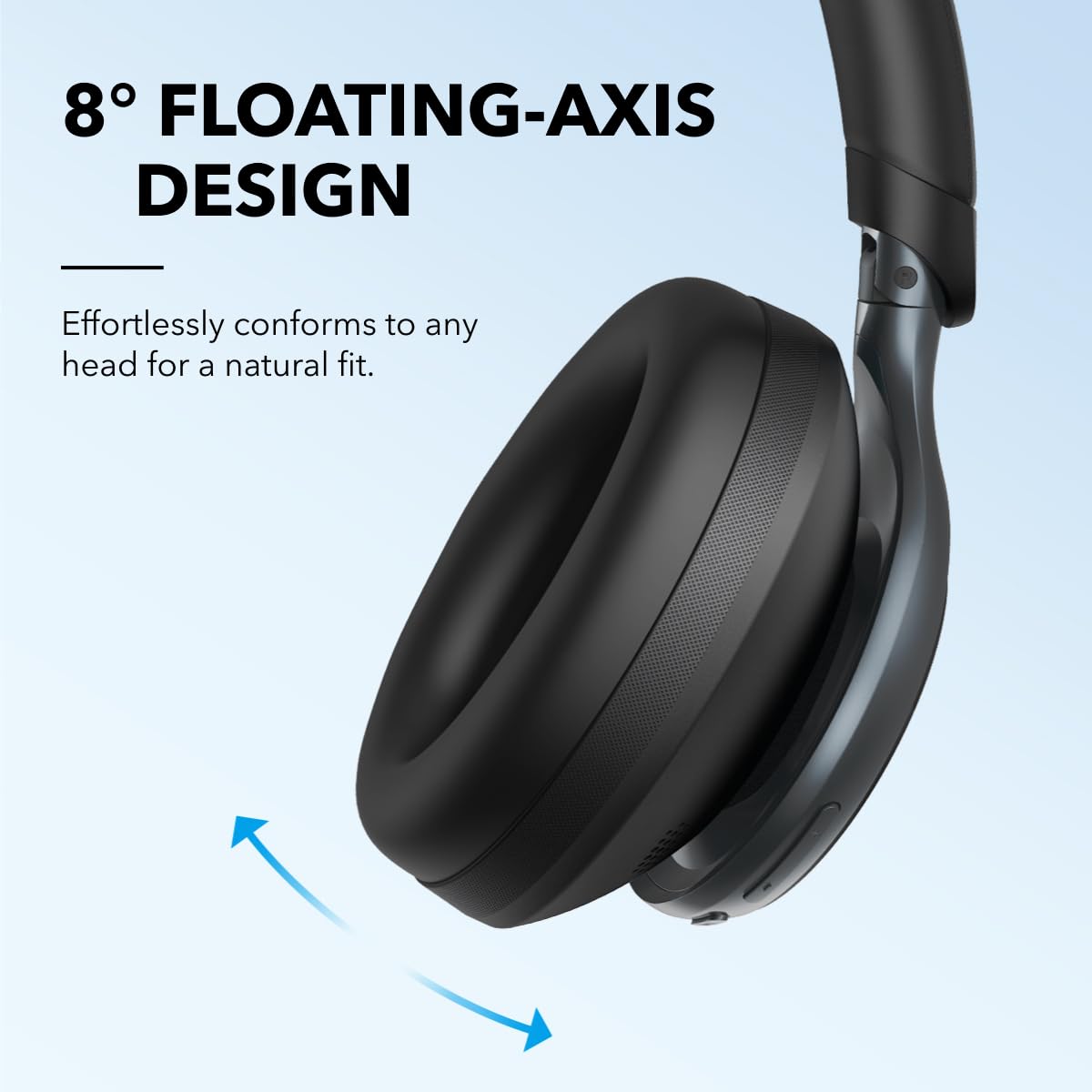Soundcore by Anker, Space One, Active Noise Cancelling Headphones, 2X Stronger Voice Reduction, 40H ANC Playtime, App Control, LDAC Hi-Res Wireless Audio, Comfortable Fit, Clear Calls, Bluetooth 5.3 - Available at All In One Marketplace Canada
