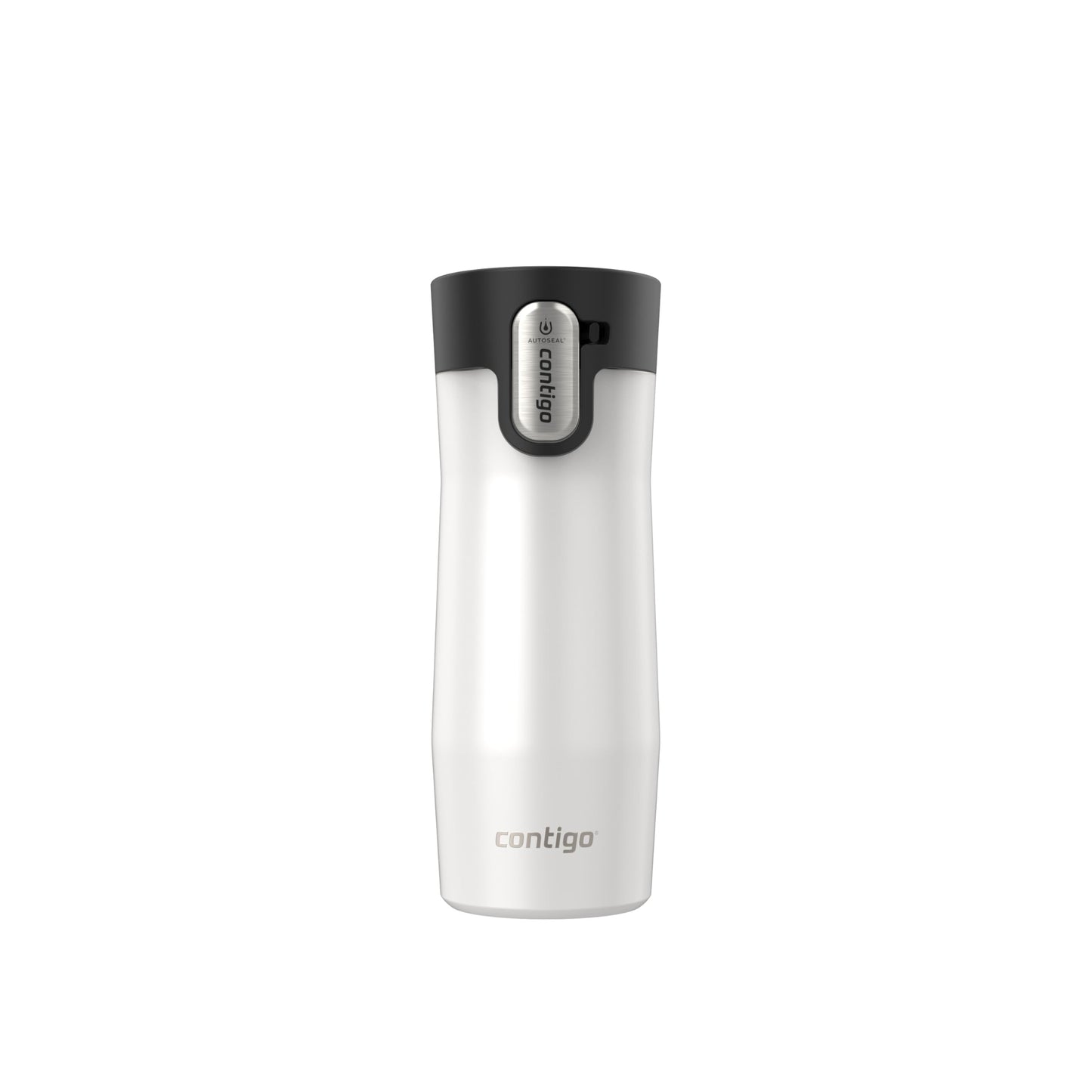 Contigo West Loop 3.0 Stainless Steel Travel Mug with Tea-Bag Hook & Spill-Proof Lid, Vacuum-Insulated Reusable Cup Coffee and Tea, 16 oz (473 mL), Salt - Keeps Drinks Hot up to 11 Hours