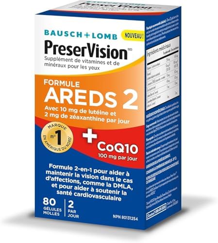 PreserVision AREDS 2 + CoQ10 Eye Vitamin, 2-in-1 formula, 80 softgels