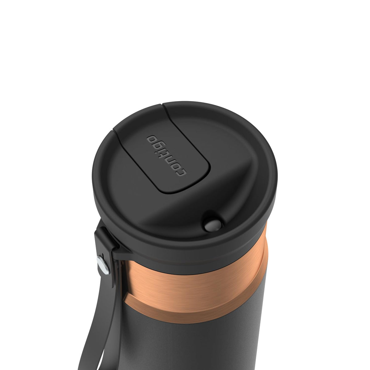 Contigo SnapSeal 16 oz Travel Mug w/Carry Strap | Vacuum-Insulated Stainless Steel for Hot Coffee & Tea or Cold Drinks | Spill-Proof Lid w/Straw Compatibility | BPA & Lead-Free | Dishwasher Safe