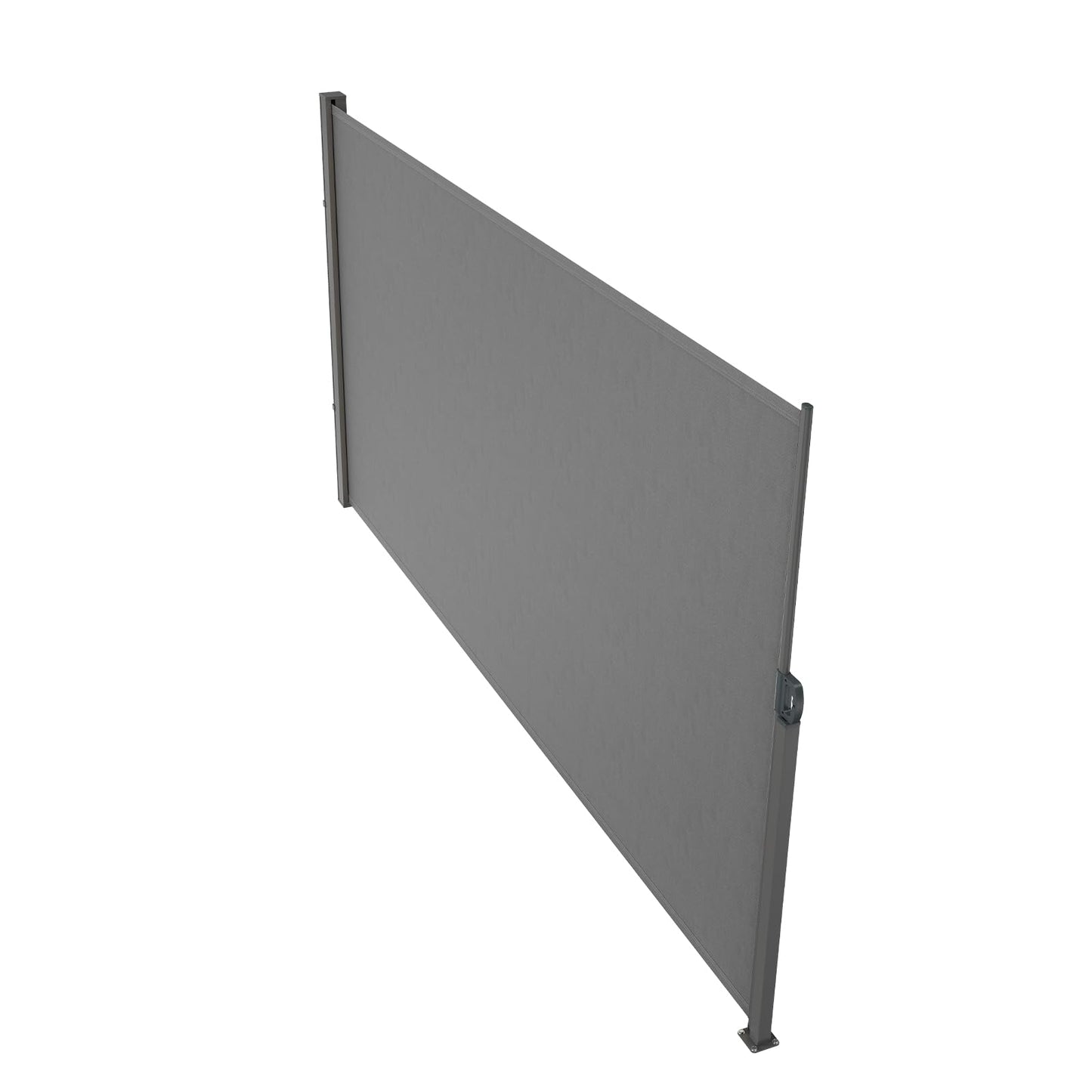 VEVOR Retractable Side Awning, 71''x 138'' Outdoor Privacy Screen, 180g Polyester Water-Proof Retractable Patio Screen, UV 30+ Room Divider Wind Screen for Patio, Backyard, Balcony, Gray VEVOR