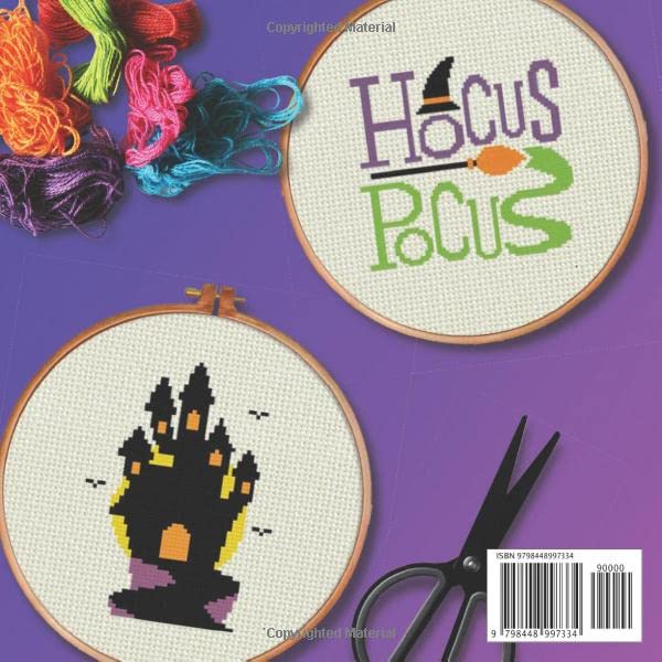 100 grands modèles de point de croix pour Halloween : Daily Cross Stitch 100 Halloween Book