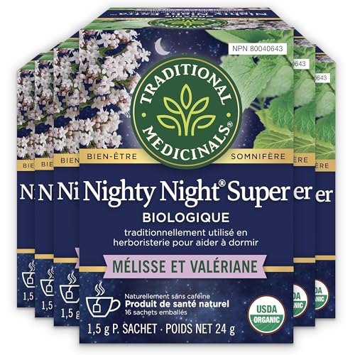 Traditional Medicinals Organic Nighty Night Extra Herbal Sleep Tea - 6 Pack (96 Tea Bags)