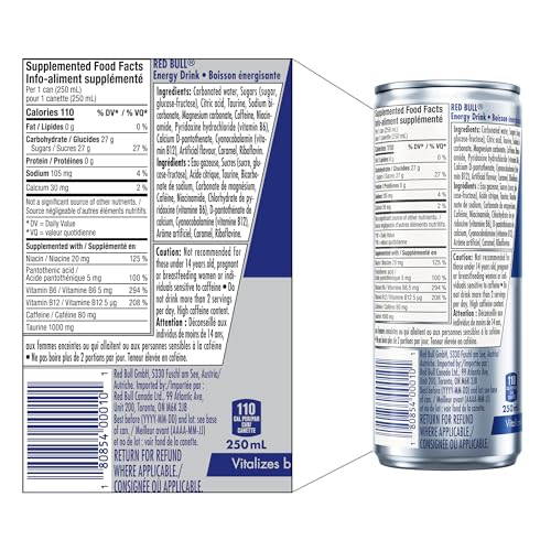 Red Bull Energy Drink, 250 ml (24 Pack)