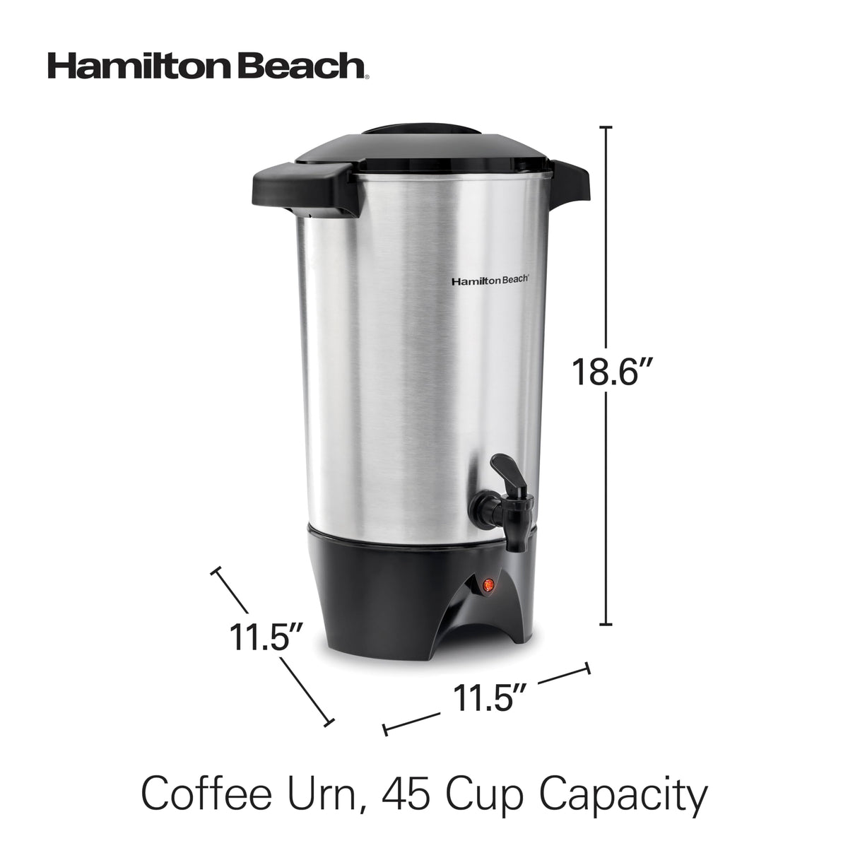 Hamilton Beach 40515CR 45 Cup Coffee Urn