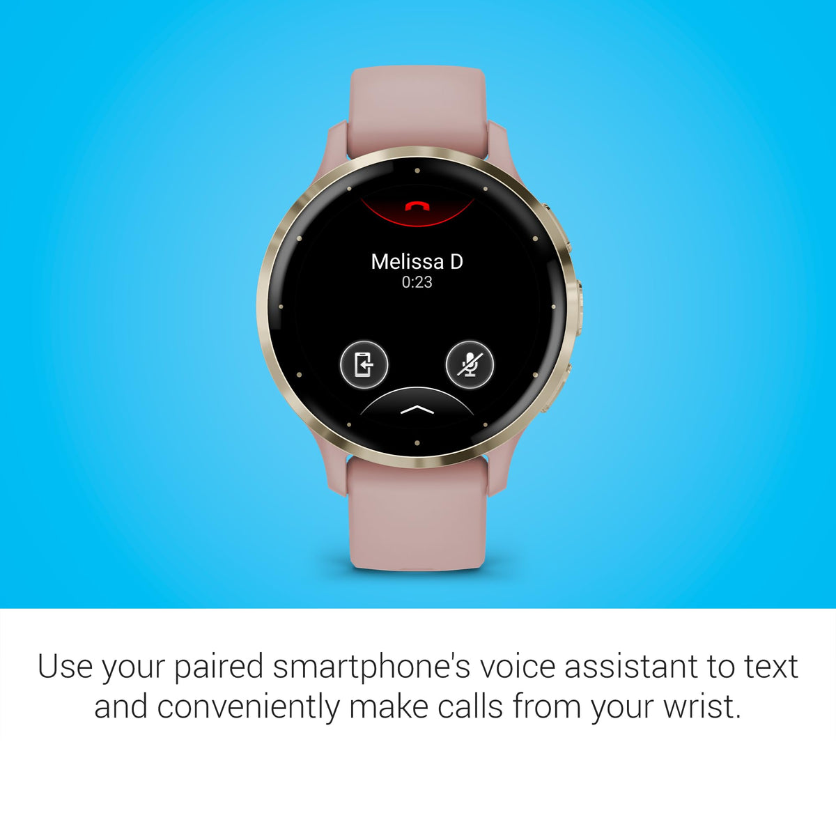 Garmin Venu 3S, GPS Smartwatch, AMOLED Display, Advanced Health and Fitness Features, Up to 10 Days of Battery, Dust Rose
