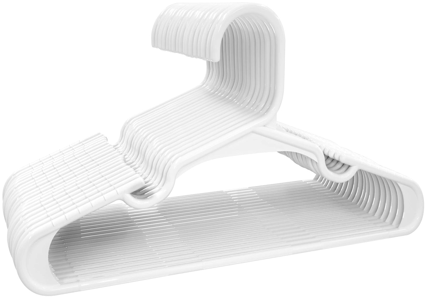 Utopia Home Kids Hangers - Plastic Baby Hangers for Closet - Childrens Hangers for Clothes & Infant Hangers for Closet - Ideal for Everyday Standard Use (White, Pack of 60) - Available at All In One Marketplace Canada