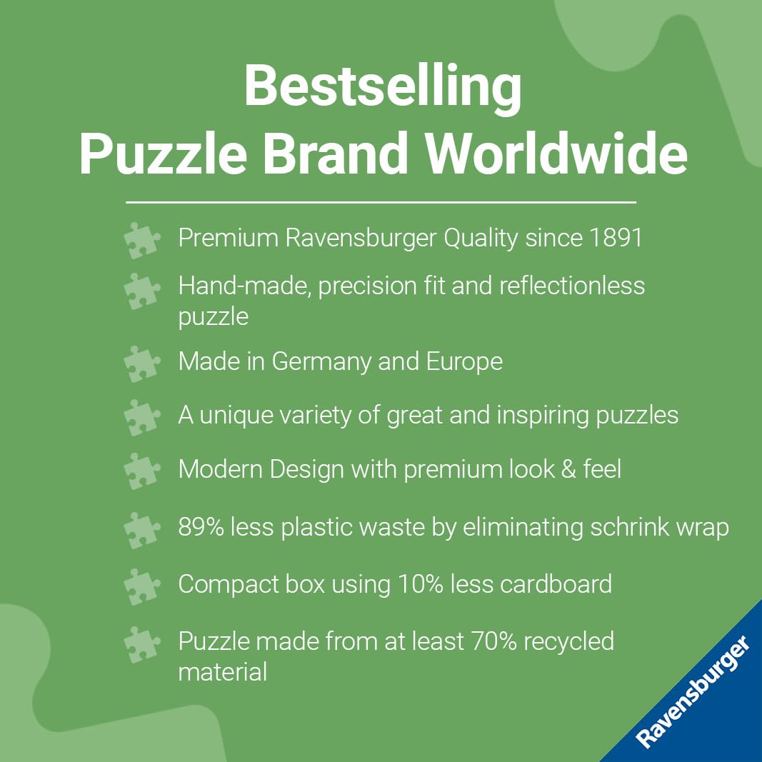Puzzle Ravensburger Happy Halloween 1000 pièces pour adultes - 12000402 - Outils fabriqués à la main, fabriqué en Allemagne, chaque pièce s'emboîte parfaitement