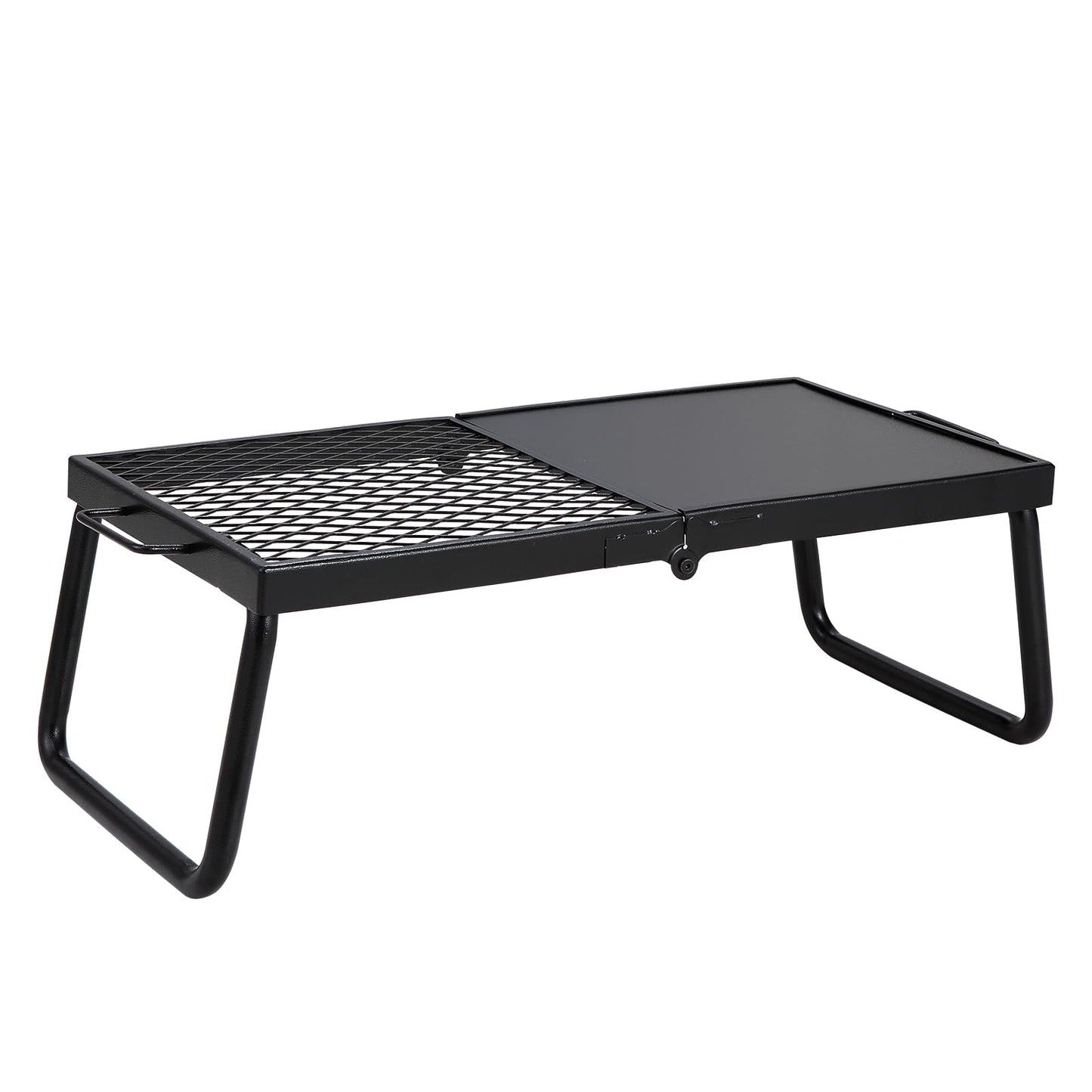 VEVOR Folding Campfire Grill, Heavy Duty Steel Mesh Grate, 22.4" Portable Camping Grates Over Fire Pit, Camp Fire Cooking Equipment with Legs Carrying Bag, Grilling Rack for Outdoor Open Flame Cooking VEVOR