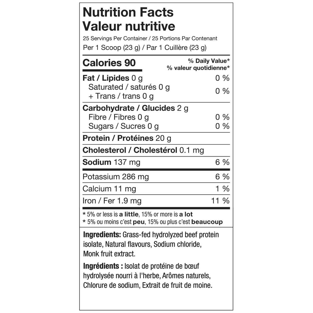 ALT Nutrition Grass-Fed Beef Protein Isolate, Peach Mango, 25 Servings