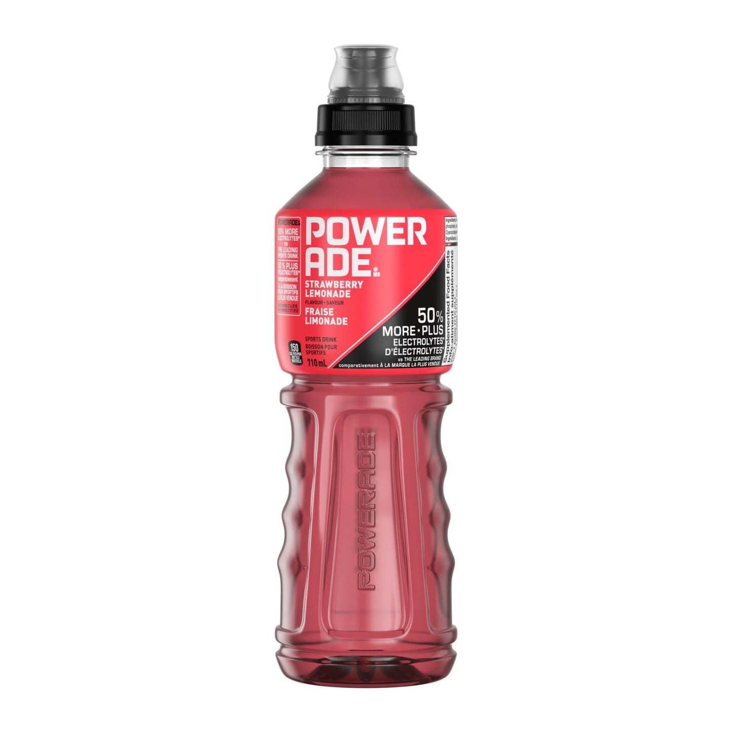 Powerade, Strawberry Lemonade, 710mL Bottles, Pack of 12