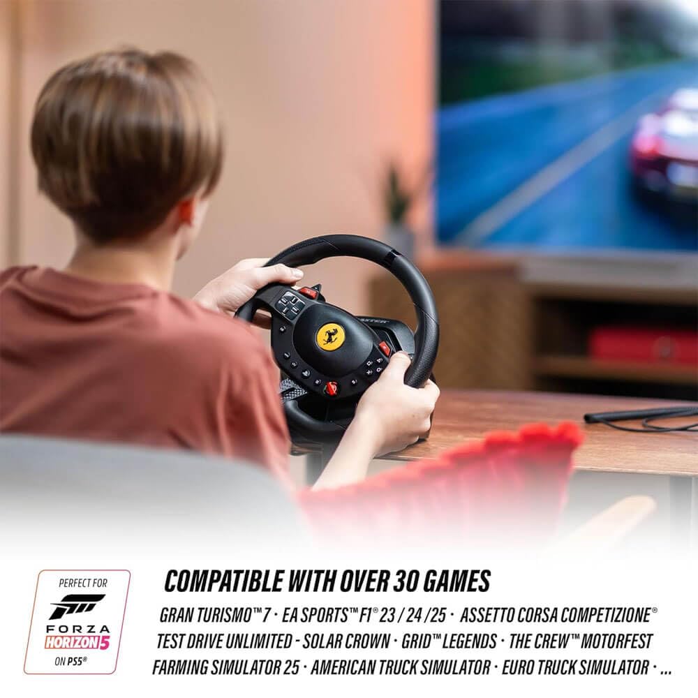 Thrustmaster T98 Ferrari 296 GTB - Racing Wheel and Pedal Set - PS5 & PC π All In One Marketplace Canada