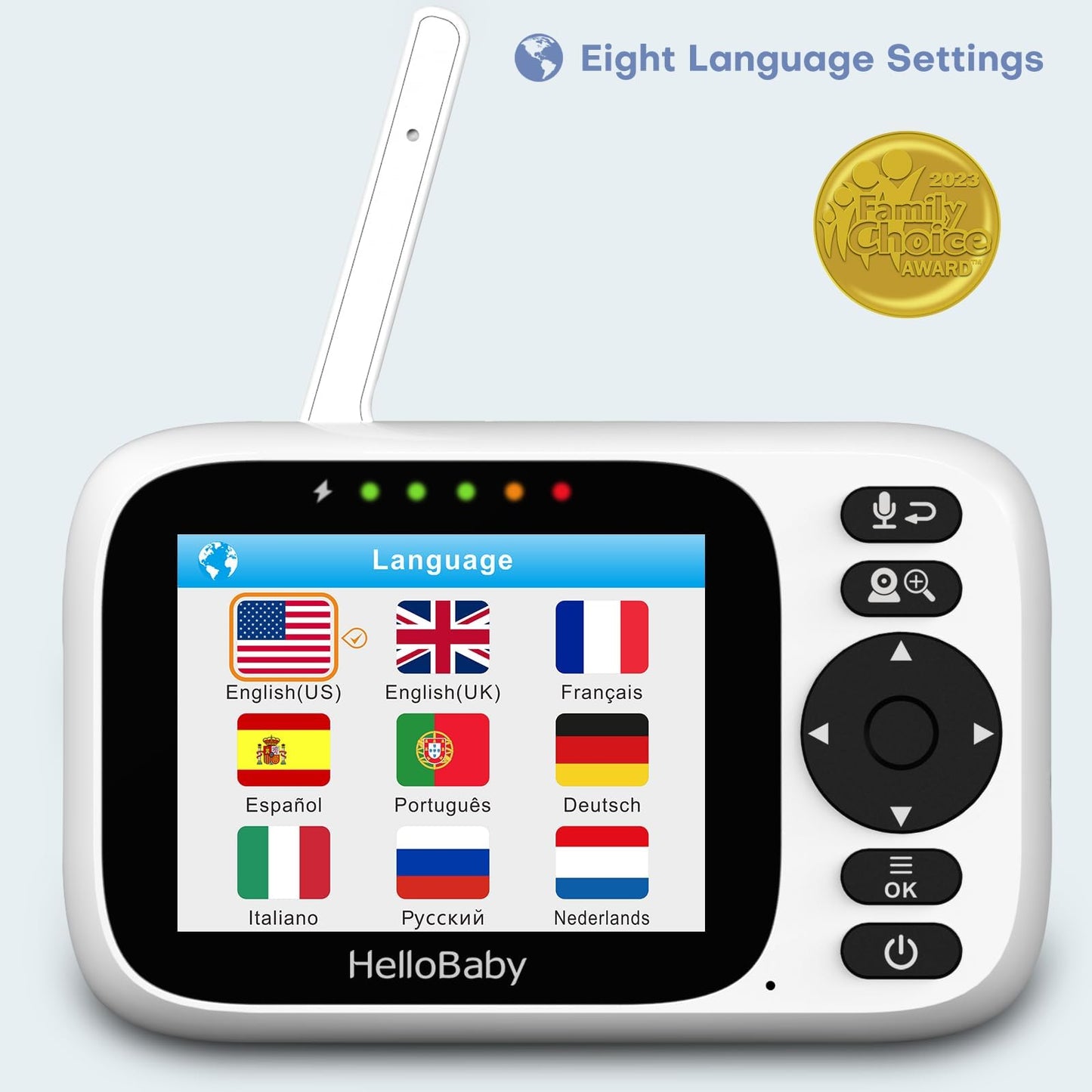 HelloBaby Baby Monitor No WiFi,Video Baby Monitors with Camera and Audio,3.2'' IPS Screen, Remote Pan-Tilt-Zoom Baby Camera Monitor,Plug&Play,Night Vision,1000ft Range,2-Way Talk, ECO Mode,Temperature - Available at All In One Marketplace Canada