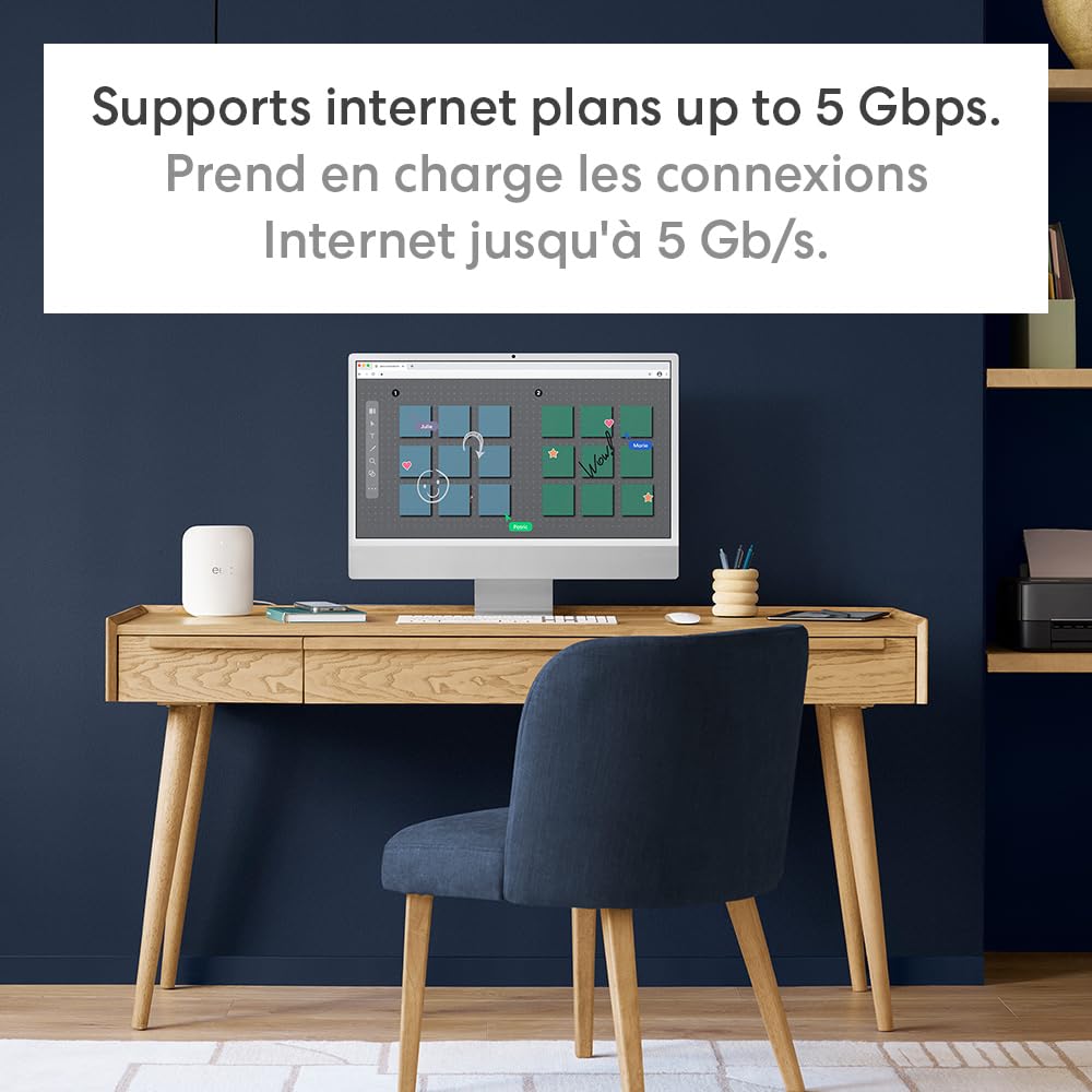 Amazon eero Pro 7 tri-band mesh Wi-Fi 7 router (newest model) - Supports internet plans up to 5 Gbps, Coverage up to 560 m², 3-pack