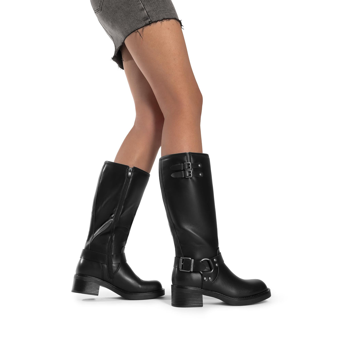 DREAM PAIRS Women Knee High Wide Calf Boots,Black-Pu,8 đ All In One Marketplace Canada