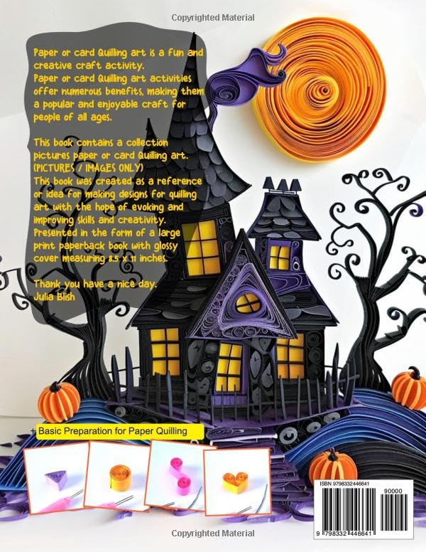Artisanat en papier : décorations d'Halloween mignonnes en paperolles (quilling) : préparation de base et galerie d'images d'art en quilling