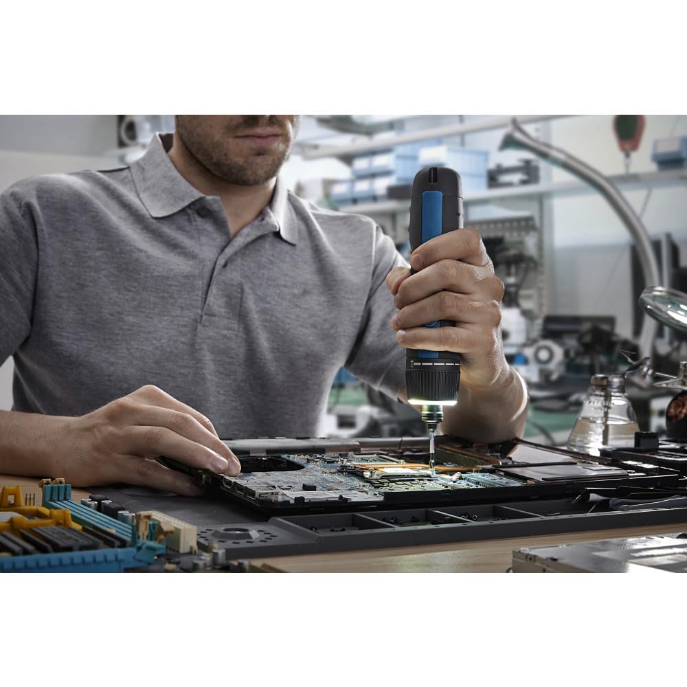 Bosch GSD4V-35 4V Max USB-C Rechargeable Screwdriver - Compact Design, Dual Activation, Universal Bit Locker, 8 Torque Settings, LED Worklight