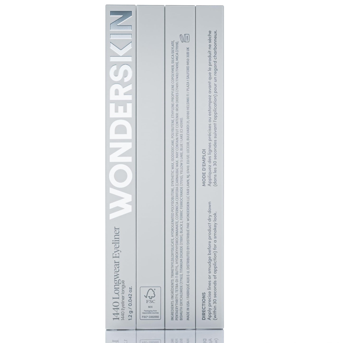 Wonderskin Eyeliner Pencil, 1440 Longwear Deep Black Eyeliner Pencil - Waterproof, Sharpenable & Smudge Proof (Liquorice) - Available at All In One Marketplace Canada