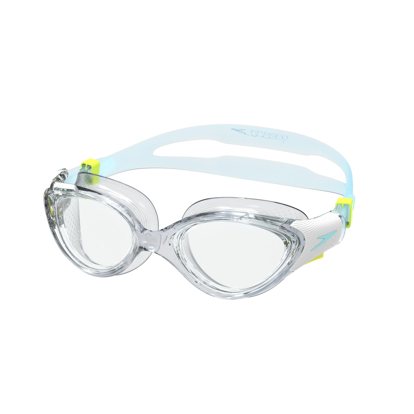 Speedo Women's Biofuse Swim Goggle 2.0 - Clear/White/Marine Blue, One Size 🍁 All In One Marketplace Canada