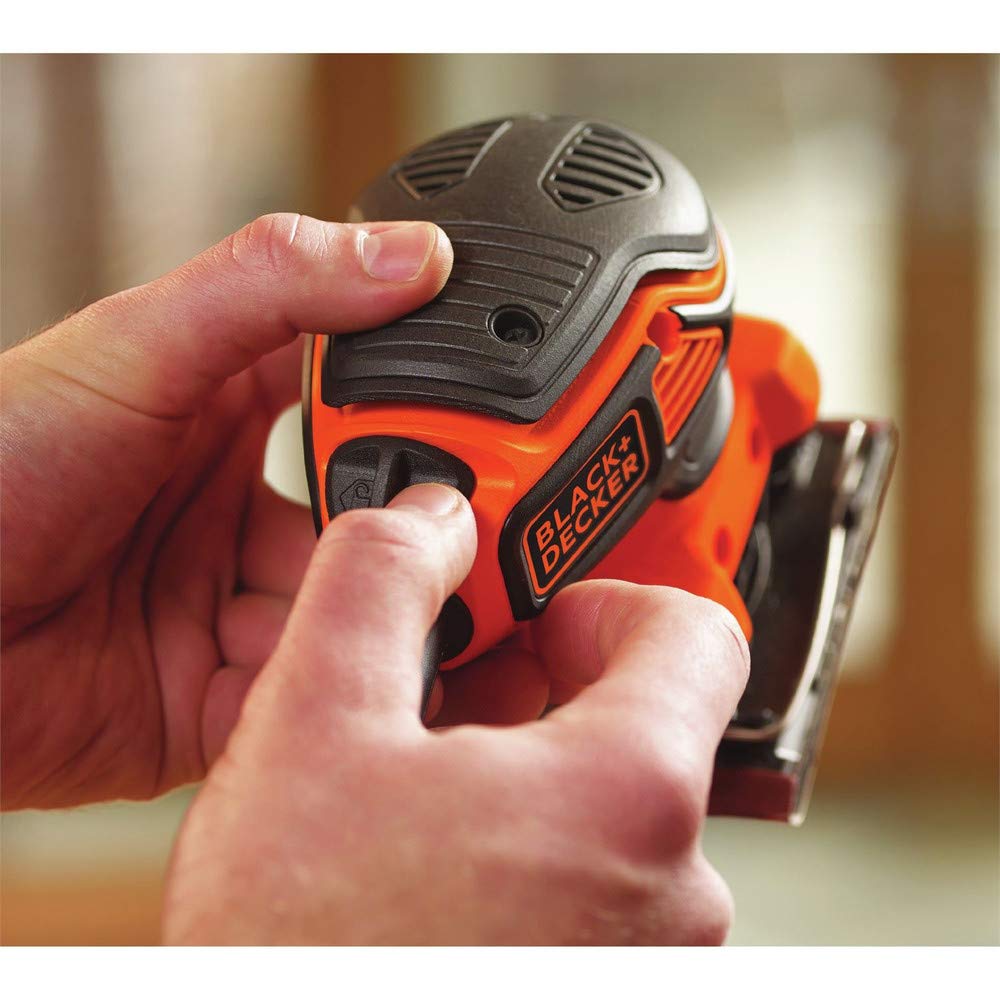 BLACK+DECKER 2.0 Amp Electric 1/4 Sheet Orbit Sander (BDEQS300) BLACK+DECKER