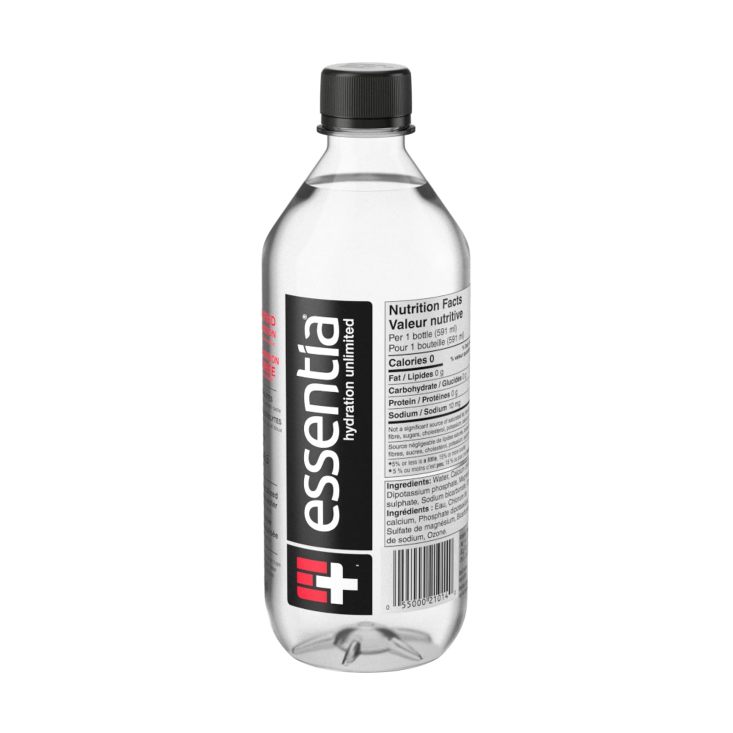 ESSENTIA Ionized Alkaline Water 9.5 pH, Purified Hydration, Infused With Electrolytes for a Clean, Smooth Taste, Reverse Osmosis Purified, Recyclable Bottle, 24 Bottles, 591ml Essentia