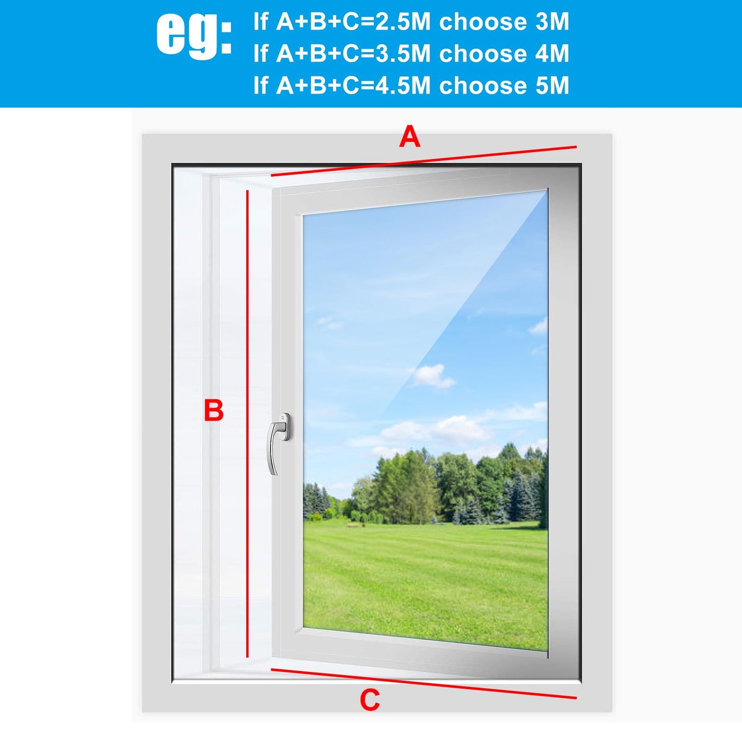 Adjustable Window Seal for Portable Air Conditioner, AC Heat Insulated Window Seal Easy to Install Universal Sealing Cloth for Window -3M