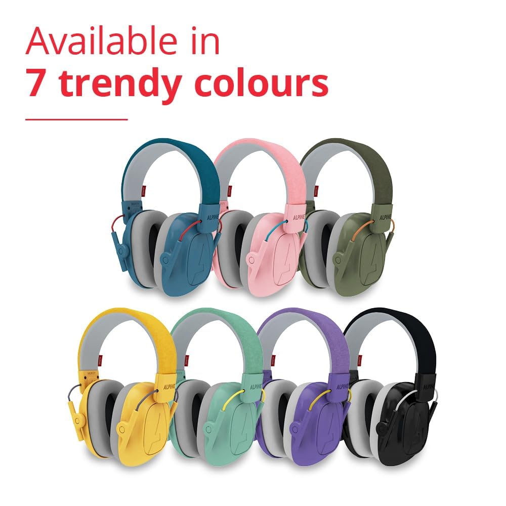 Alpine Muffy - Noise Cancelling Headphones for Kids - CE & ANSI Certified - Earmuffs for Autism - Kids Ear Protection for Sensory & Concentration Aid - Green 🍁 All In One Marketplace Canada
