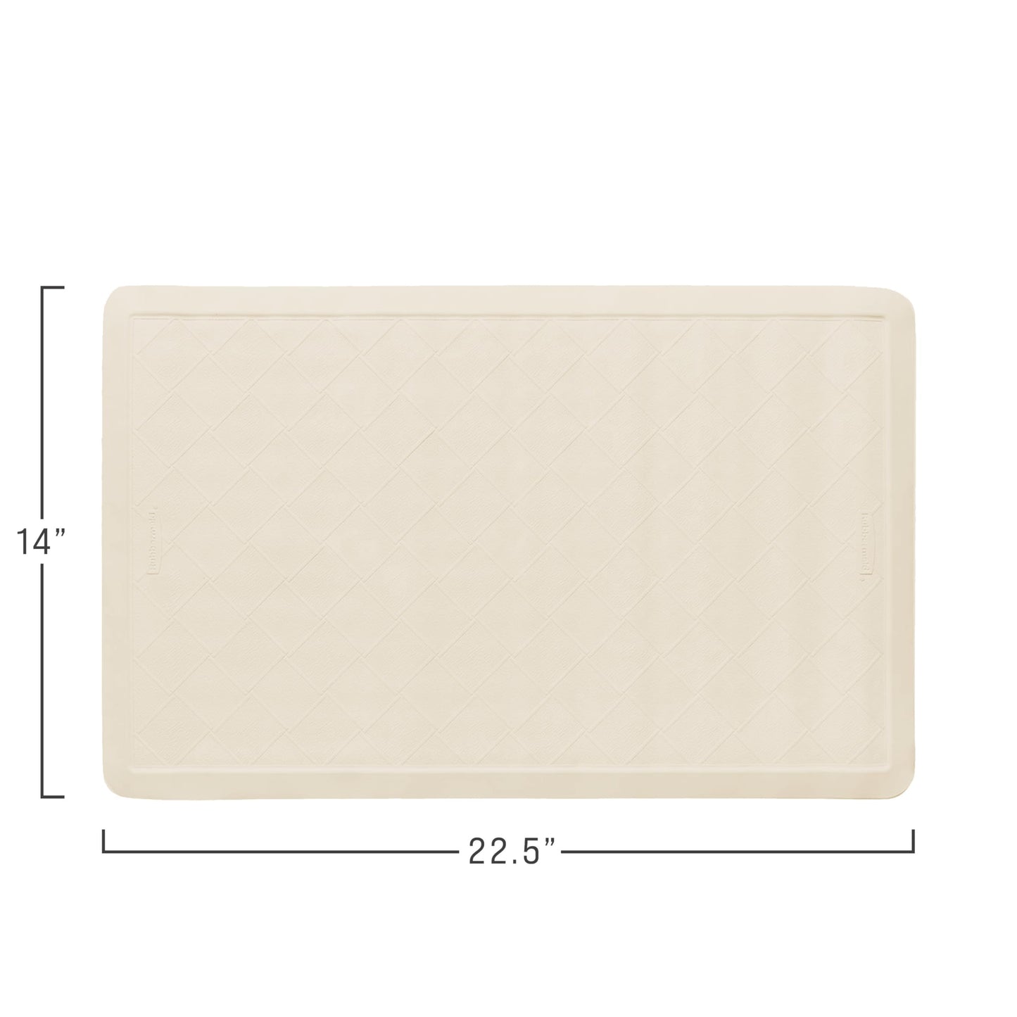 Rubbermaid Commercial Products Bath Tub and Shower Mat | Medium - 14 x 24 in. | White | Machine Washable | Safti-Grip Non-Slip Bathroom Mat with Suction Cups for Home/Hotel/Shower/Bathtub - Available at All In One Marketplace Canada