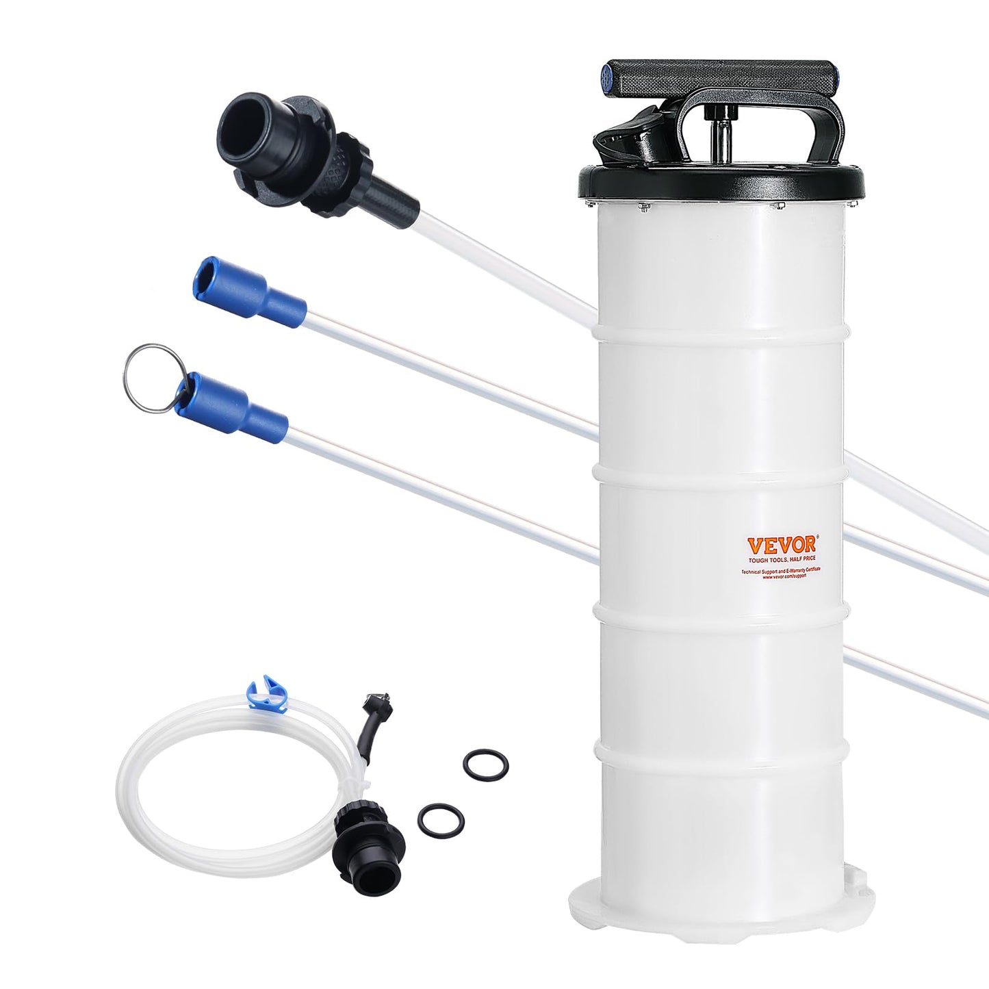 VEVOR Fluid Extractor, 1.74 Gallons (6.5 Liters), Manual Hand-Operated Oil Changer Vacuum Fluid Extractor with Dipstick and Hose, Oil Extractor Change Pump for Automotive Fluids Vacuum Evacuation 🍁 All In One Marketplace Canada