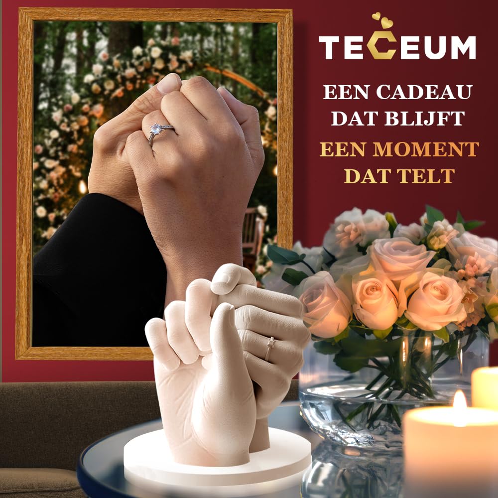 TECEUM Hand Casting Kit – Unique Gift for Couples, Family, Babies & Adults 🍁 All In One Marketplace Canada