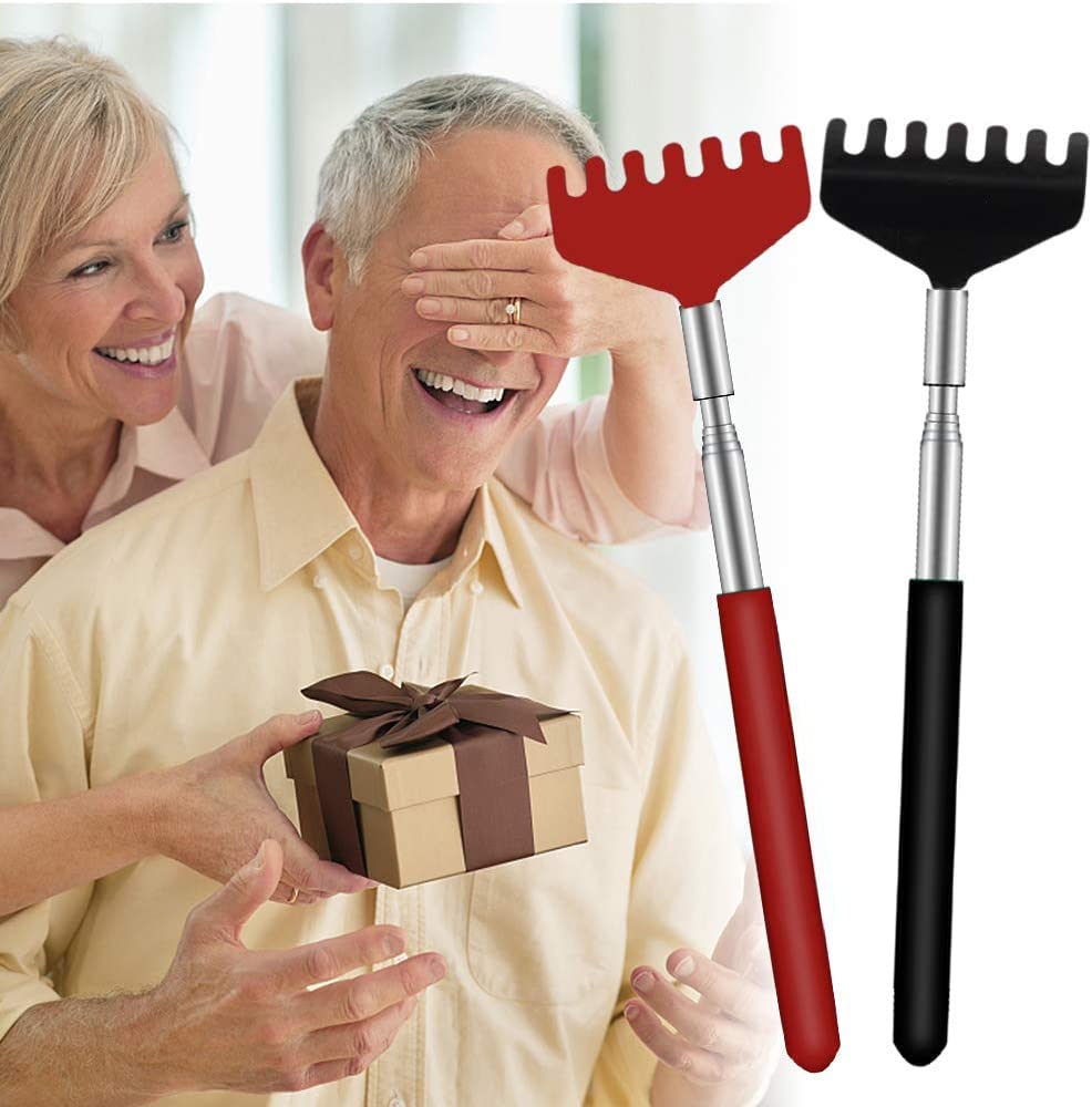 Back Scratcher, YIMICOO 6 Pack Portable Extendable Telescopic Eagle Claw Metal Back Scratchers/Hand Massager with Soft Rubber Handles for Thanksgiving, Birthday, Christmas Gifts (style 2) 🍁 All In One Marketplace Canada