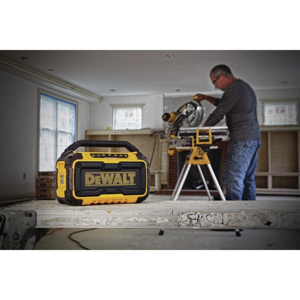 DEWALT 20V MAX* Bluetooth Speaker for Jobsite, Tool Only (DCR010)