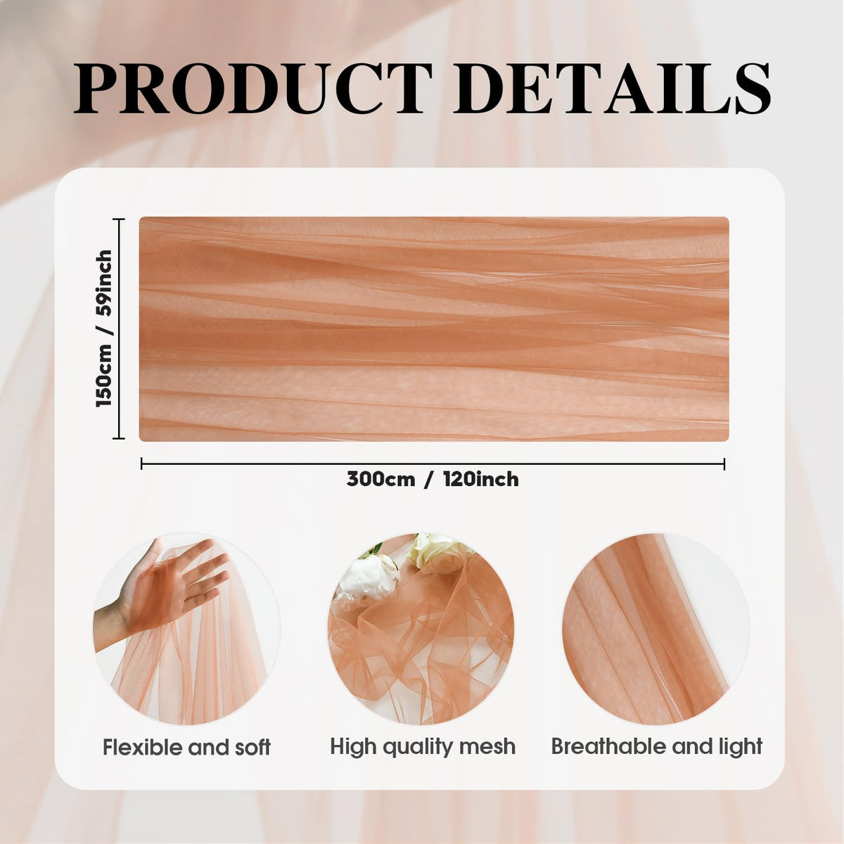 Artoid Mode Terracotta Gauze Table Runner 120 Inch 10FT, Seasonal Sheer Kitchen Dining Holiday Wedding Birthday Baby Shower Table Decor for Home Party 🍁 All In One Marketplace Canada